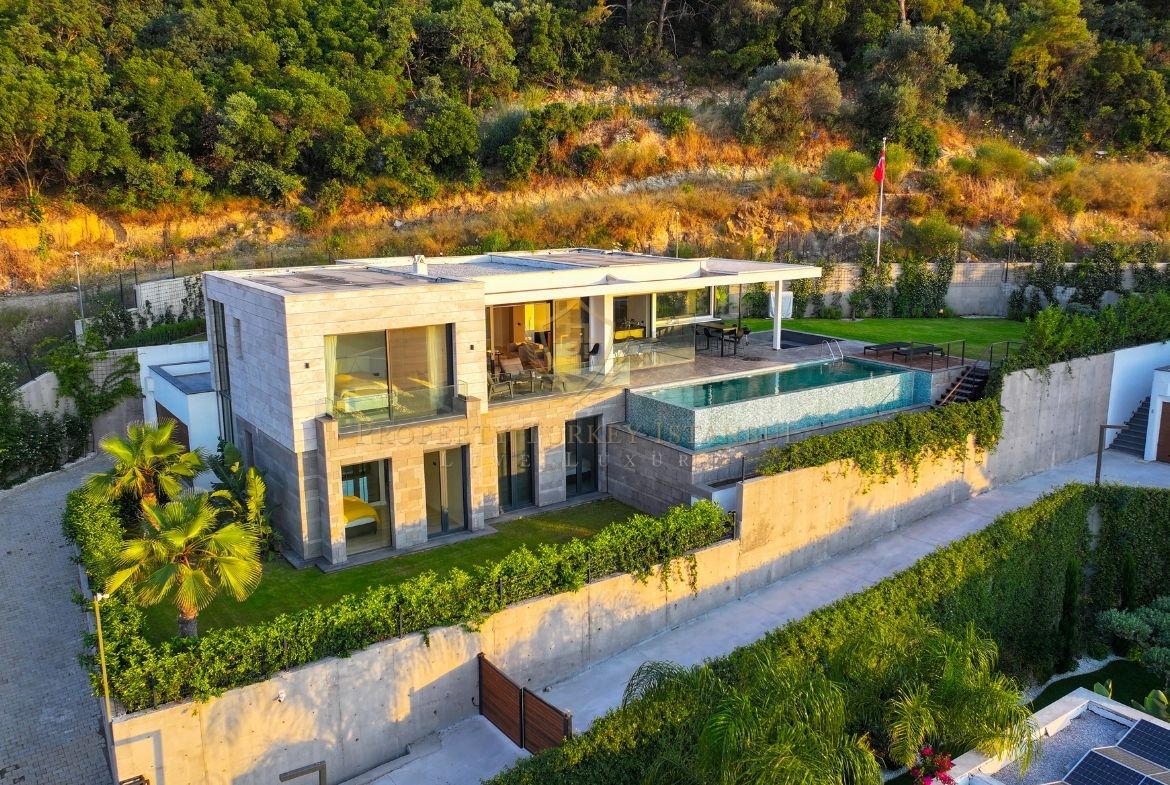 Yalıkavak'ta Deniz Manzaralı Modern Villa Эксклюзивные виллы с бассейном